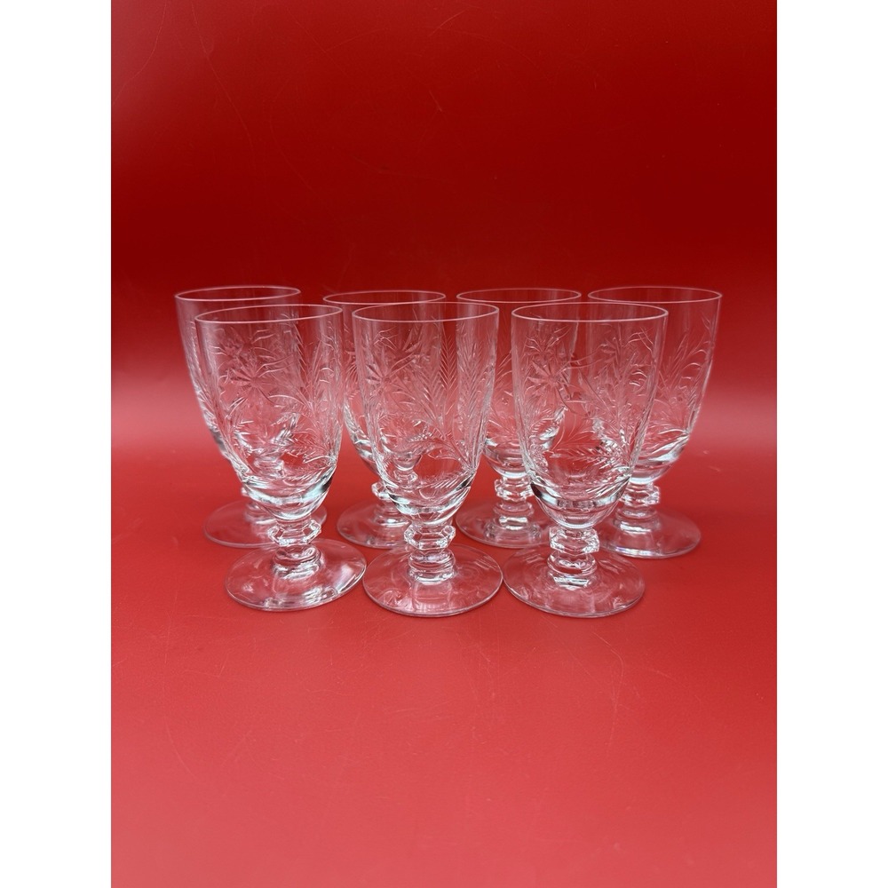 MCM Mirabelle by Tiffin Franciscan Tall Cocktail/Cordial Glasses 4.5" Set For 7